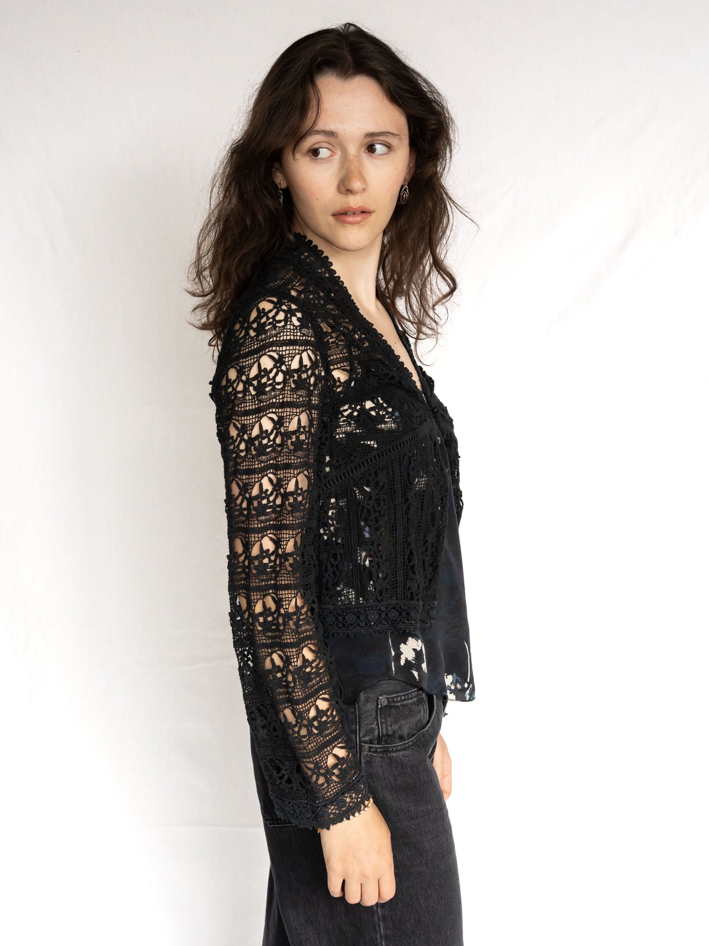 Cardigan en crochet Rouje